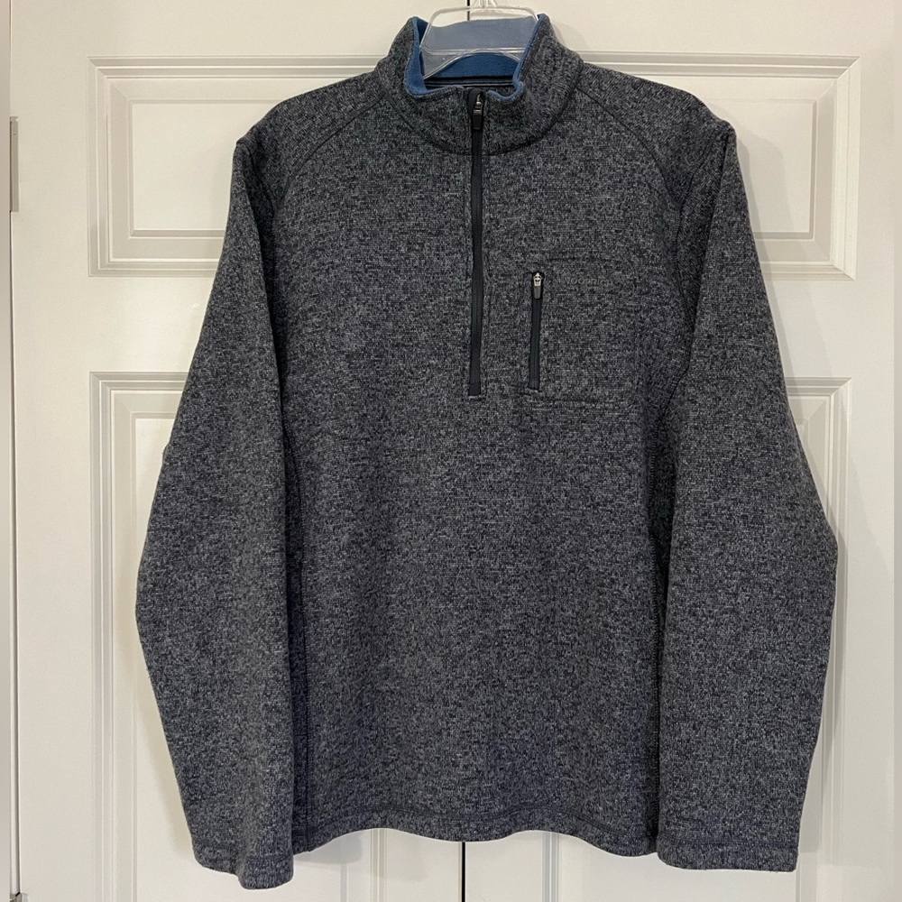 Woolrich Dark Grey Quarter Zip Pullover Size XL